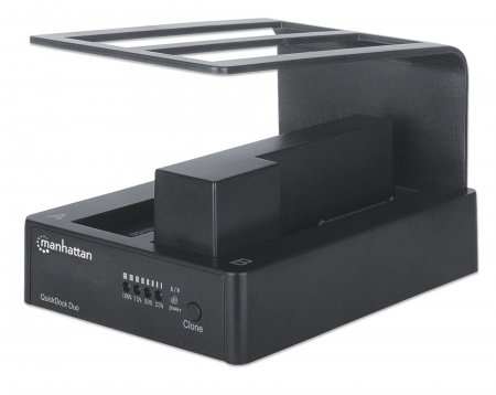 GABINETE MANHATTAN QUICK DOCK DUO USB DE SUPER VELOCIDAD 3.0 A SATA DUAL, HDD DE 3.5 Y 2.5  MANHATTA